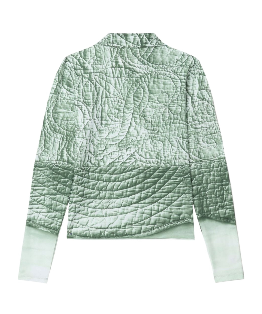 Mm6 Maison Margiela Trompe L'oeil-print Top In Green