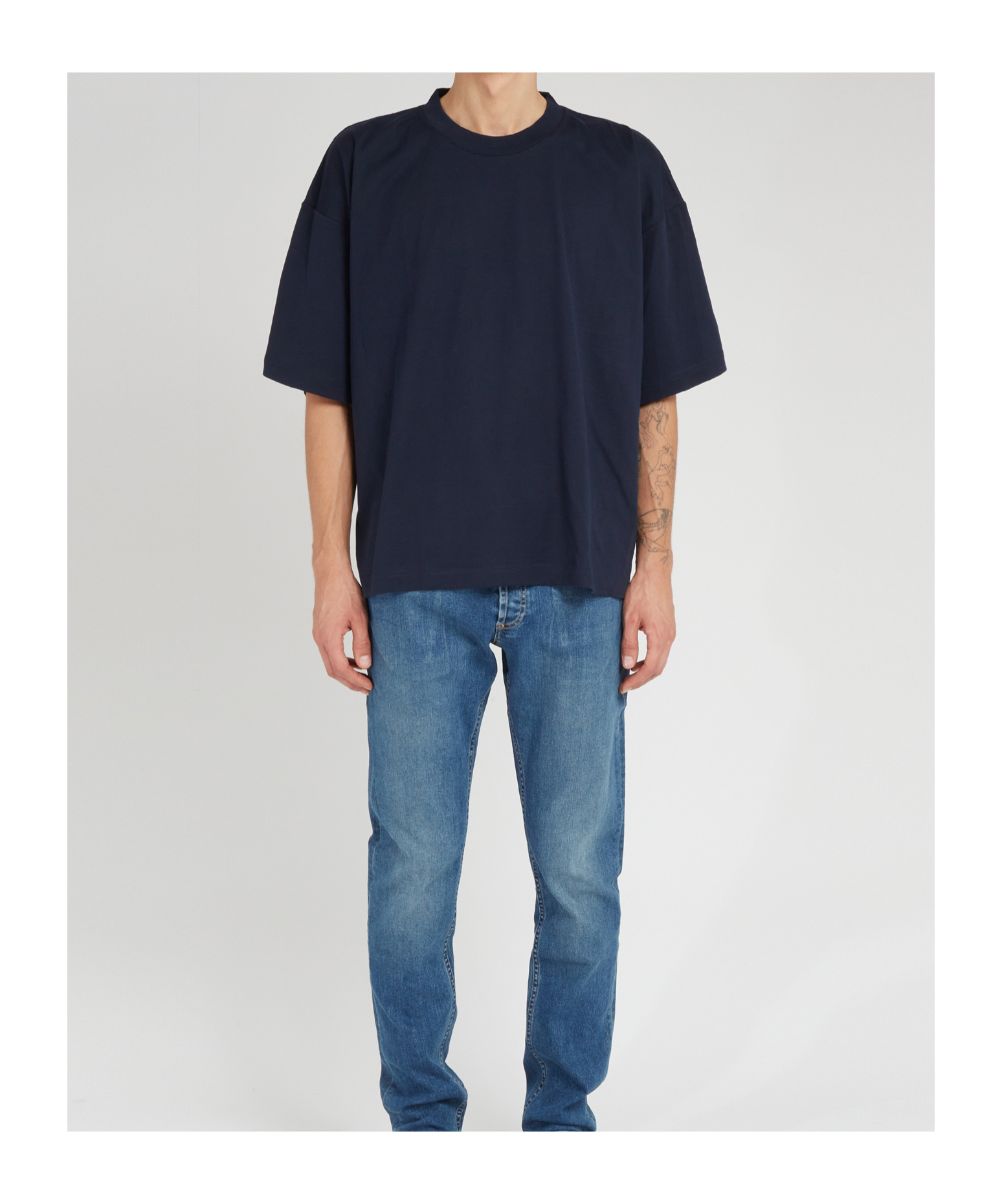 Studio Nicholson Short-sleeve Oversized T-shirt In Black