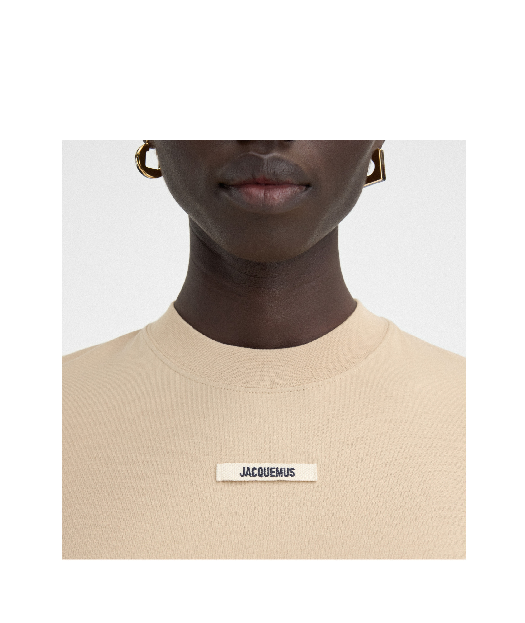 Jacquemus Le Gros Grain T-shirt In Neutral