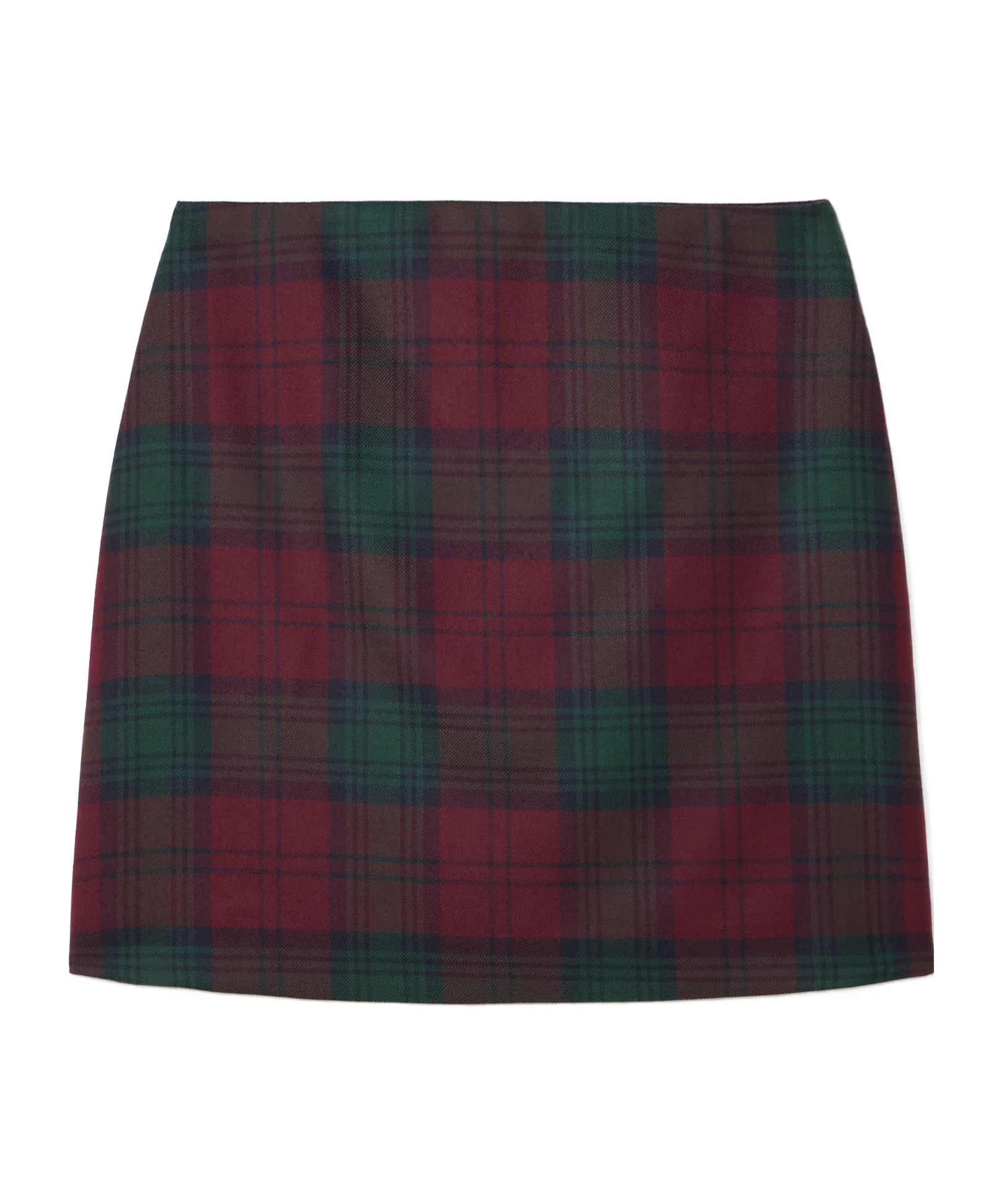 Blazé Milano Plaid Mini Skirt In Black