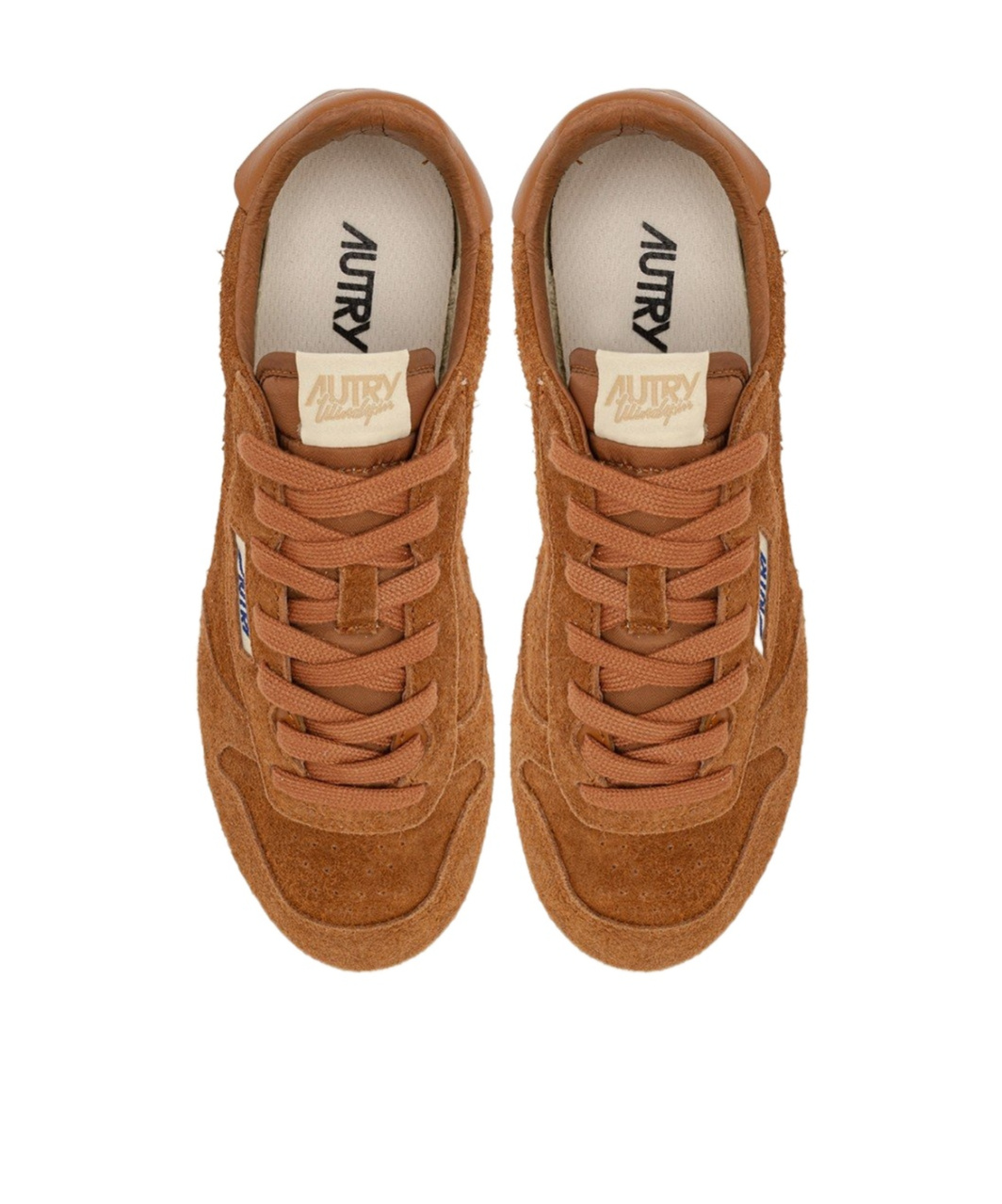 Autry 'windspin Low' Brown Sneaker With Logo On The Side And On The Heel In Brown