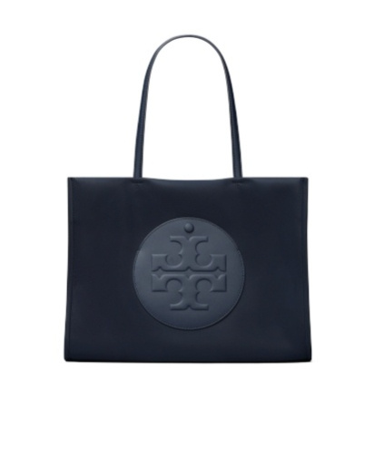 Tory Burch Medium Ella Logo-embossed Tote Bag In Blue
