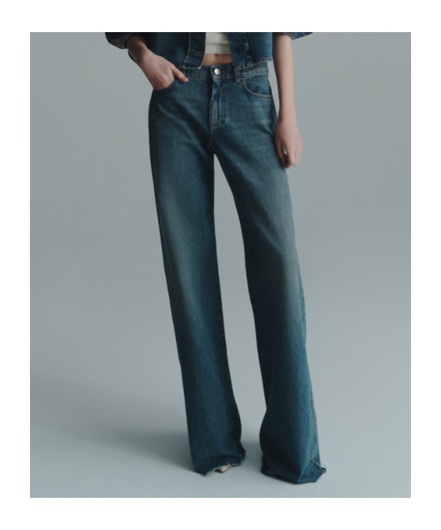 Marella Low-rise Wide-leg Jeans In Blue