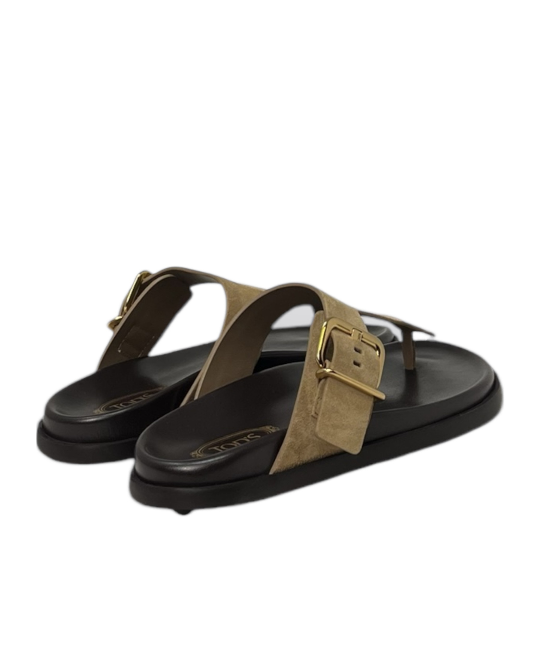 Tod's Leather Slides In Black