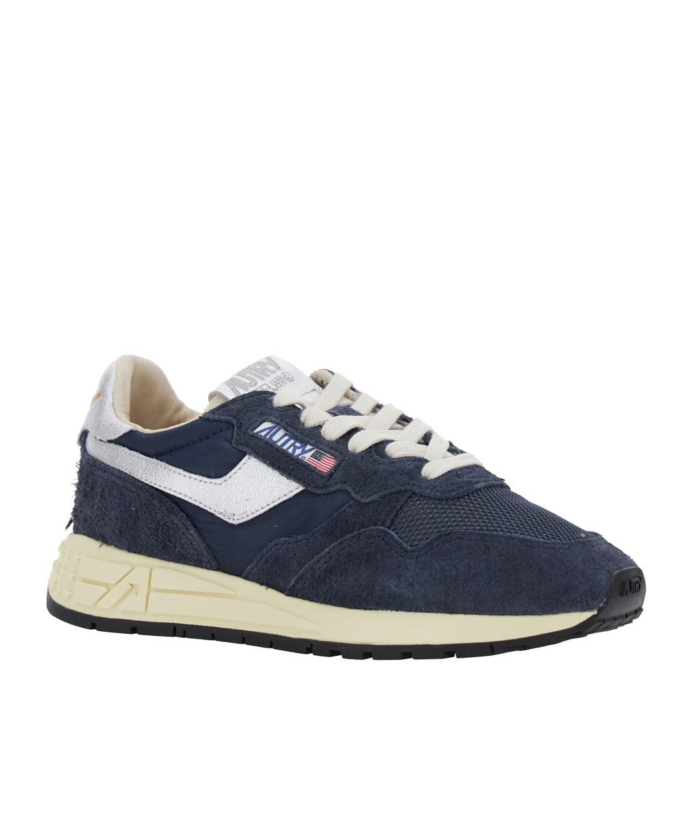 Autry Reelwind Blue Low Top Sneakers With Logo Patch On Tongue And Side And Logo Lettering On The Heel In