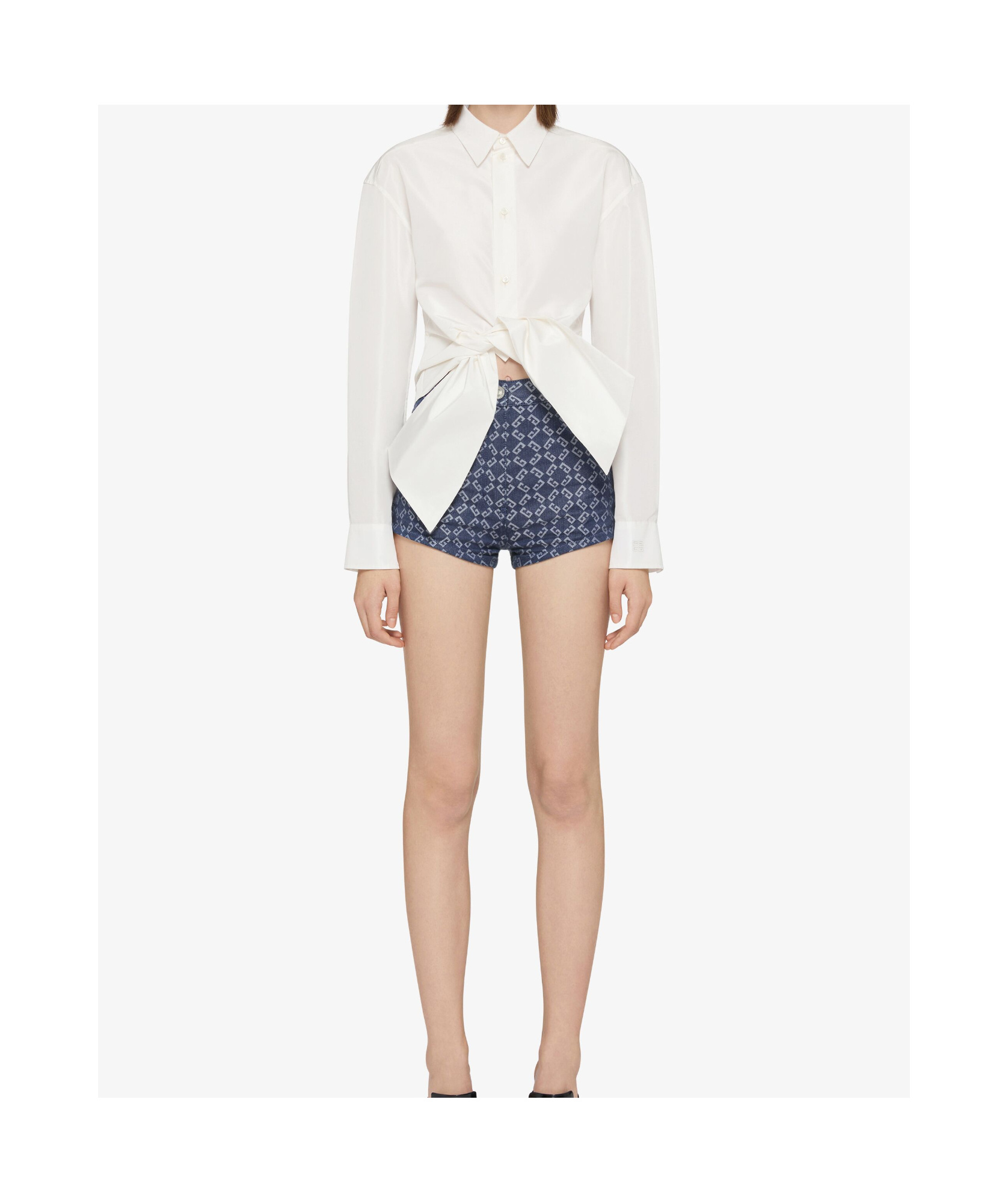 Givenchy Shirt With Bow In Off White