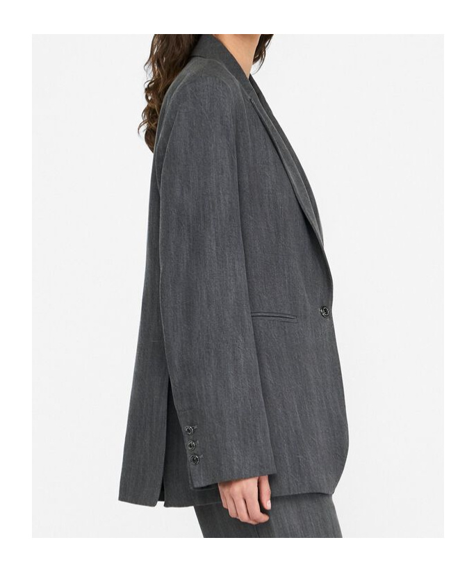 Liu •jo Single-breasted Blazer In Gray
