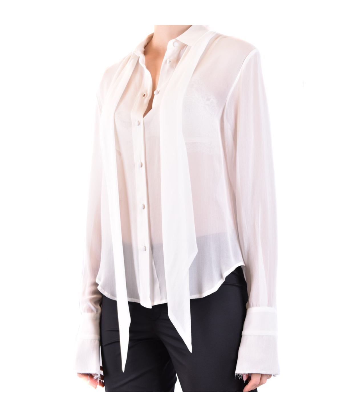 Philosophy Di Lorenzo Serafini Raw-edge Long-sleeve Shirt In Pink