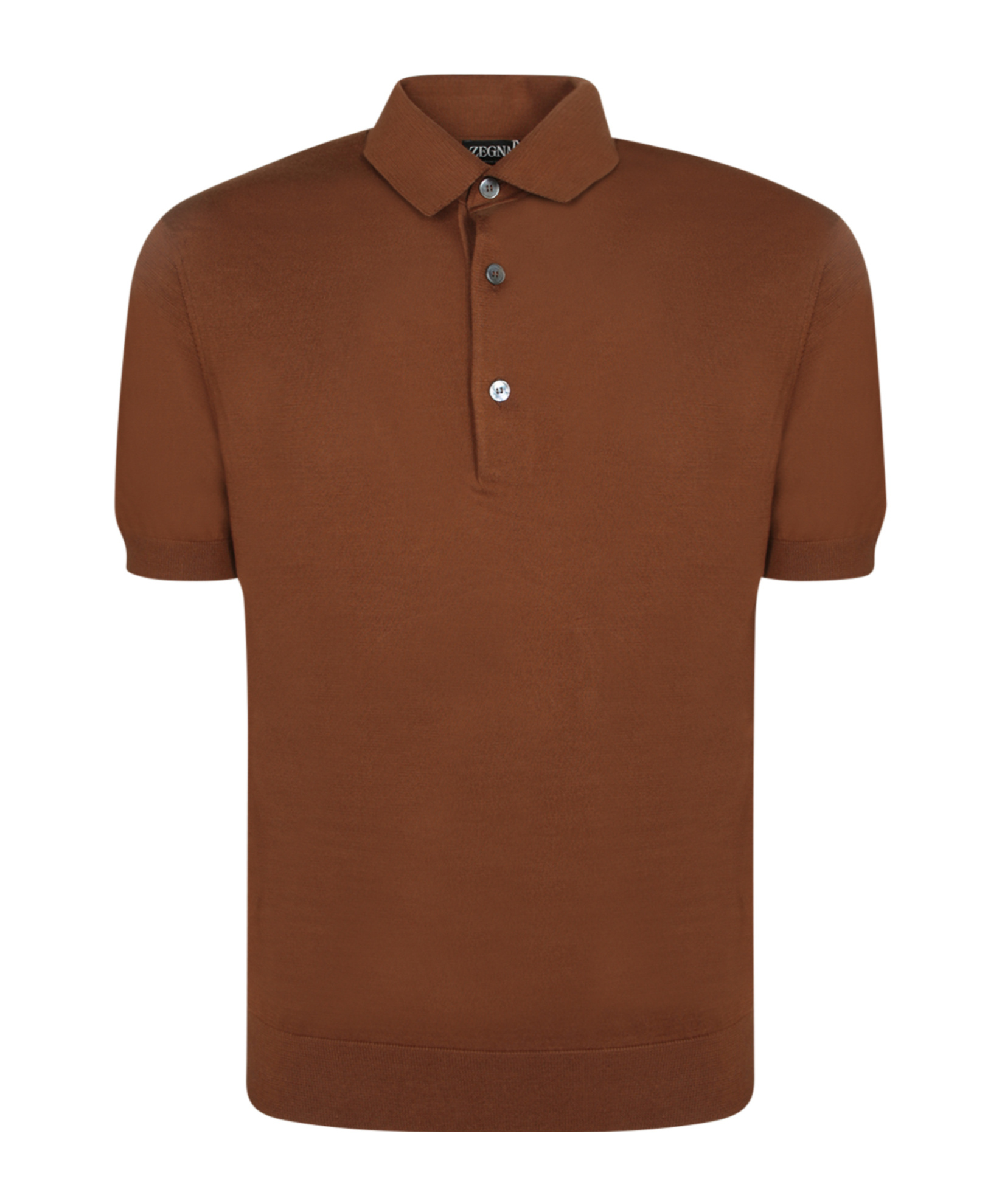 Shop Zegna Fine-knit Polo Shirt