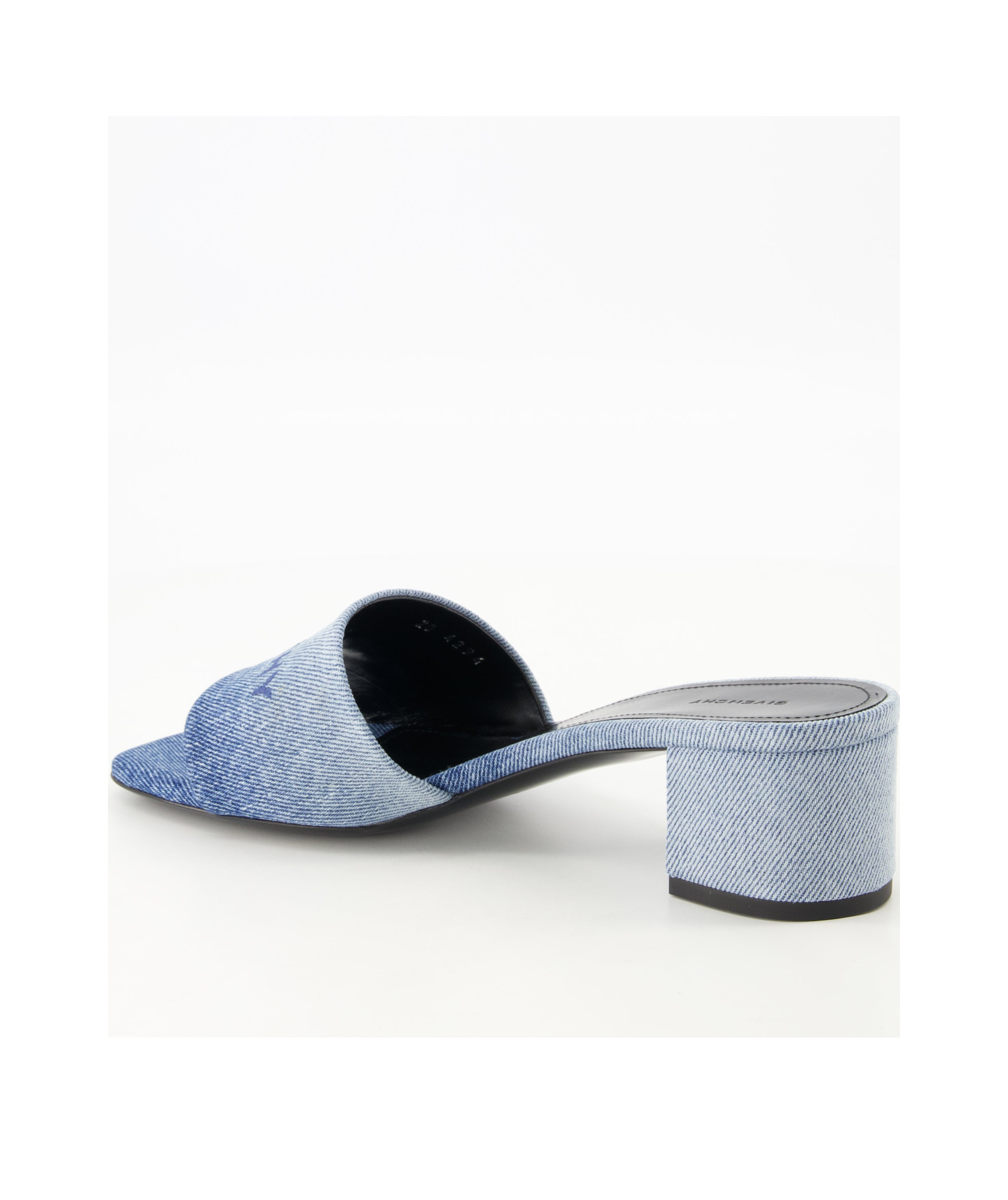 Givenchy '4g' Open Toe Block Heel Sandals In Blue