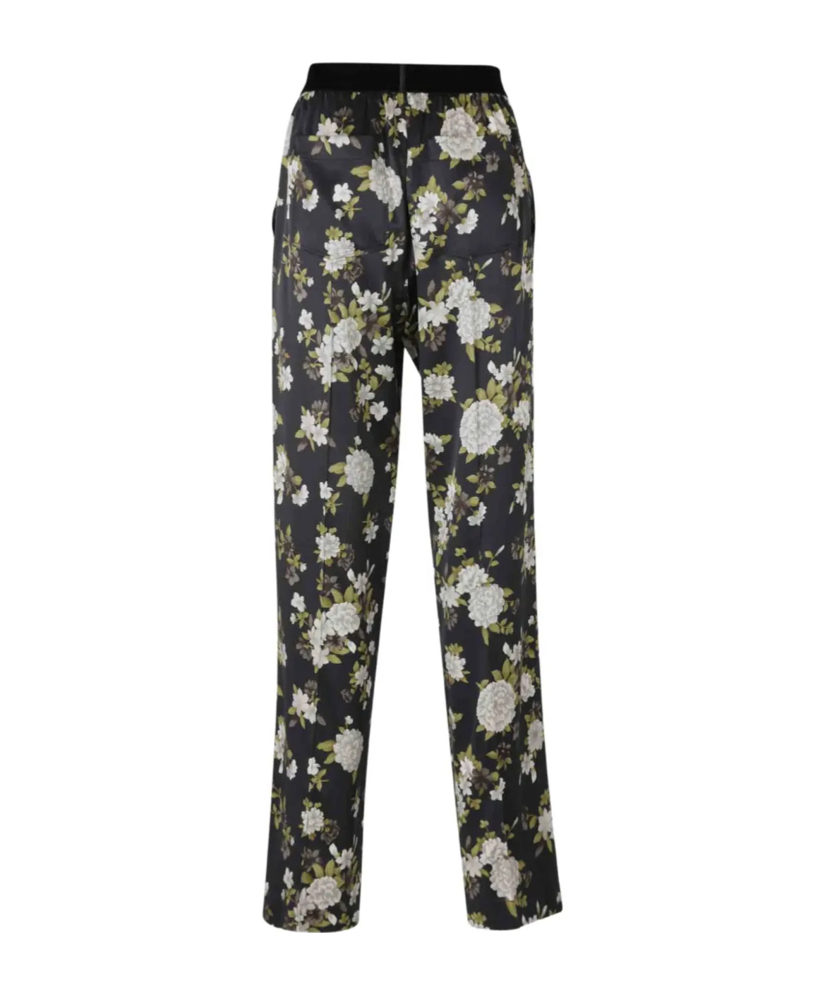 Tom Ford Floral Print Stretch Silk Satin Pants