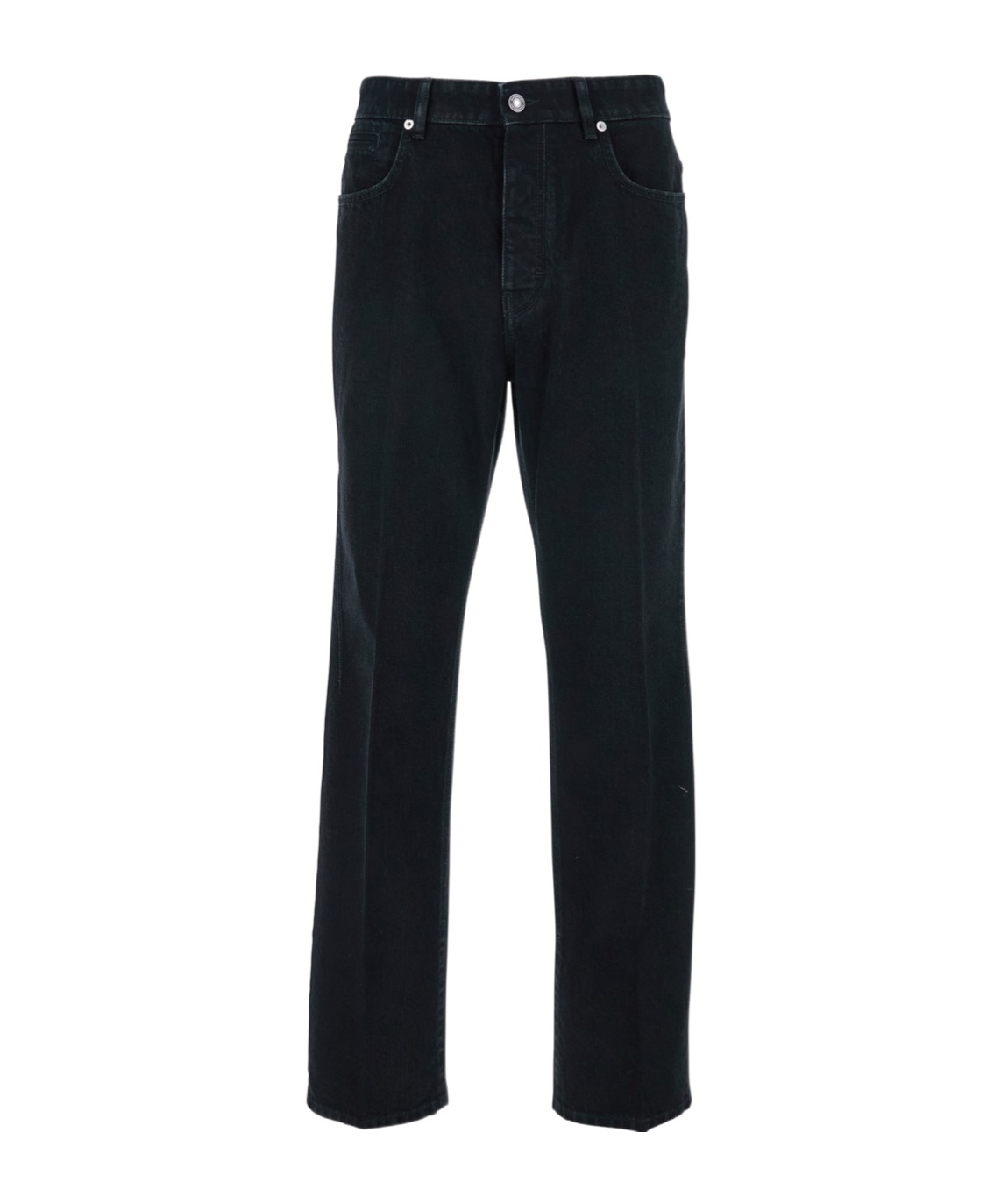 Givenchy Straight-leg Cotton Blend Trousers With Subtle Branding In Black