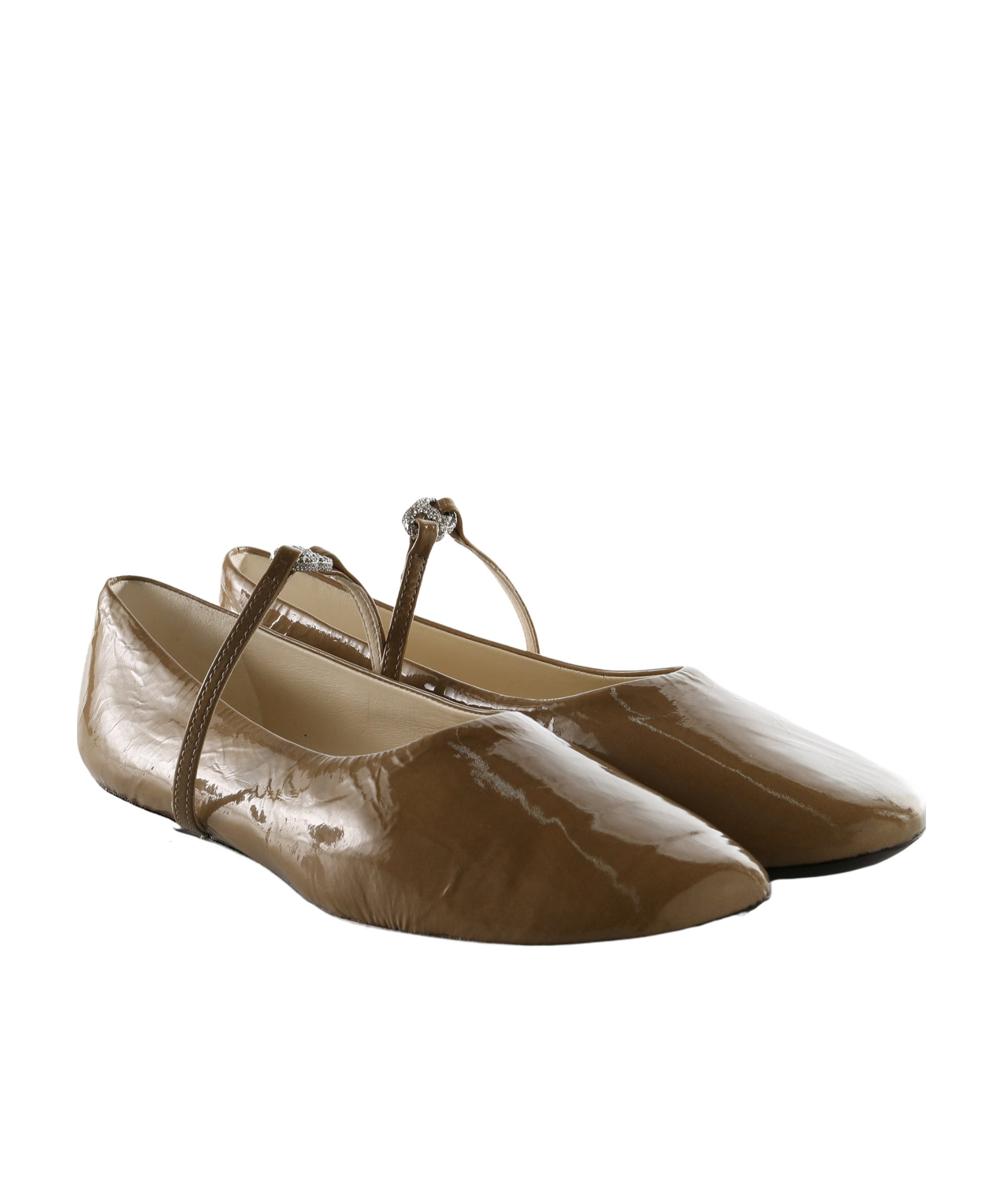 Tory Burch Gemini Link Mary Jane Ballet In Brown