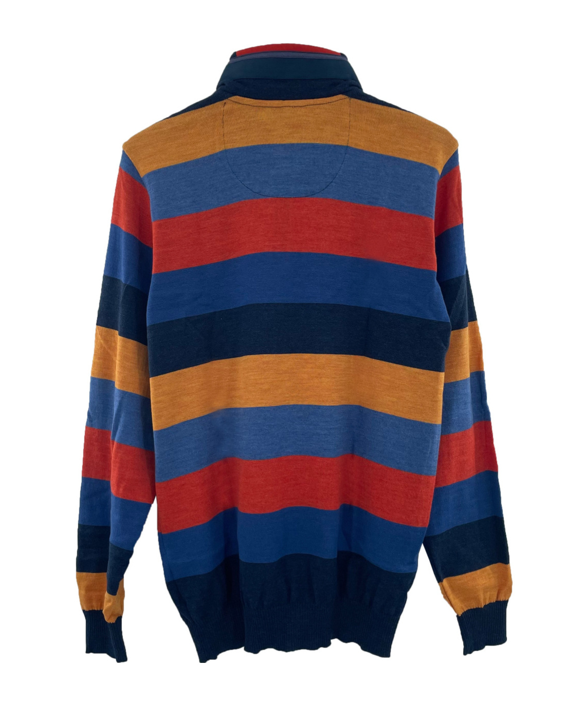 Paul & Shark Striped Long-sleeved Sweater In Black