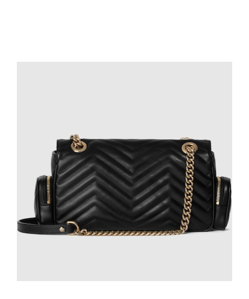 Gucci Gg Marmont Shoulder Bag In Black
