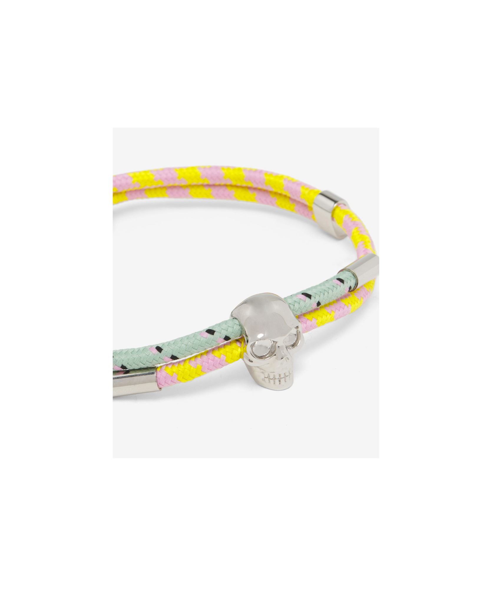 Alexander Mcqueen Skull Cord Bracelet In Multi