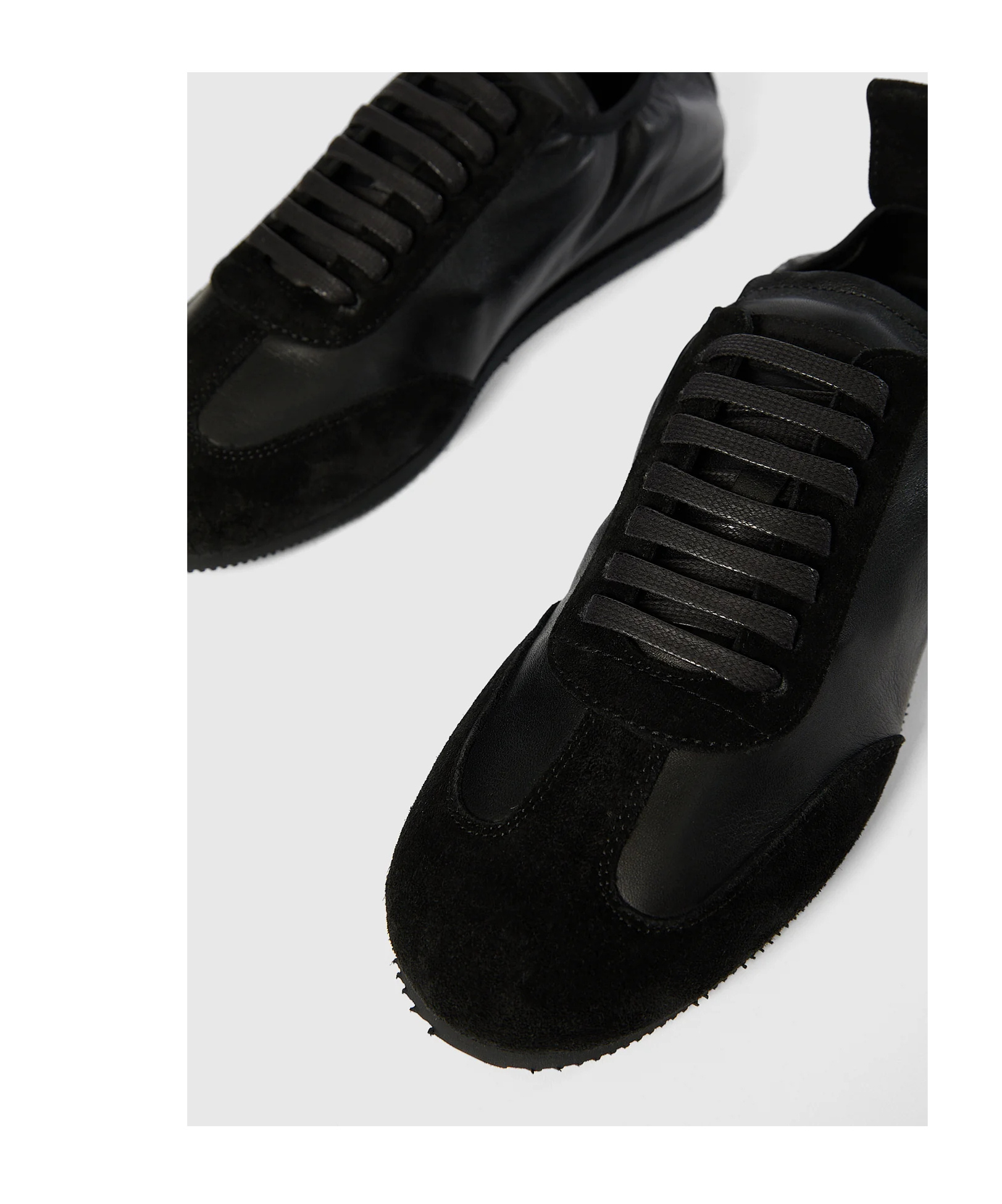 Ann Demeulemeester Women Sami Soft Low-top Boxing Sneakers In Black