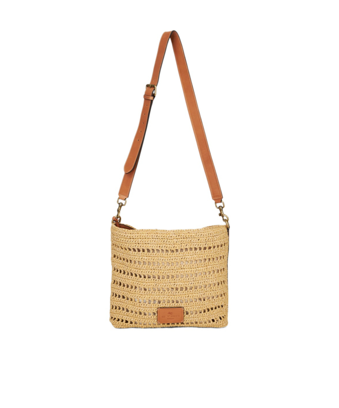 Etro Braided-detail Crossbody Bag In Nude