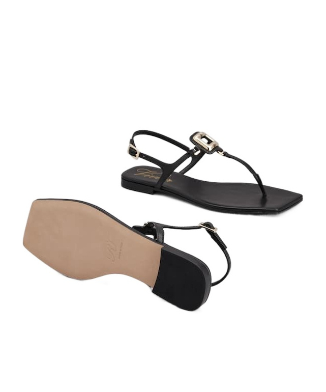 Roger Vivier Viv By The Sea Sandal In Black