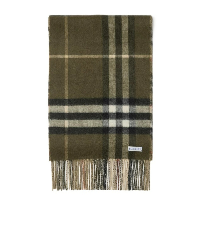 Shop Burberry Reversible Checked Cashmere Scarf In Multicolor