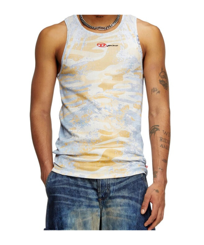 Diesel X Damiano David T-lifty Tank Top In Multicolor