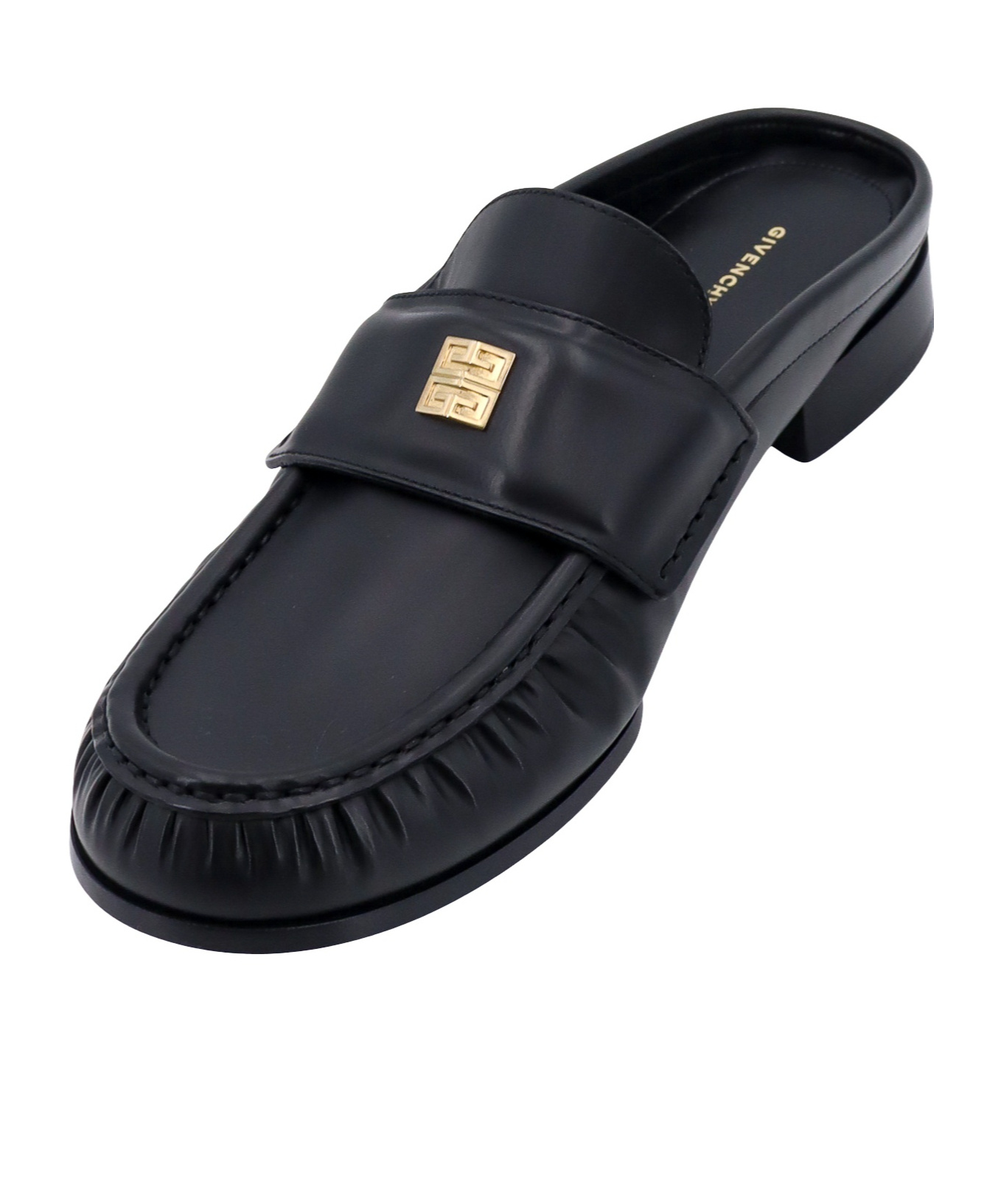 Givenchy 4g Plaque Mules In Black