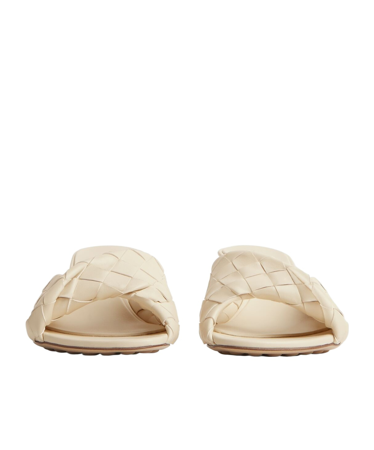 Bottega Veneta Blink Knitted Pattern High-heeled Sandals In Nude