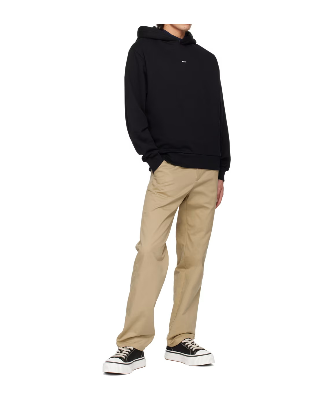 Apc A.p.c. Sweatshirt With Micro Logo In Black