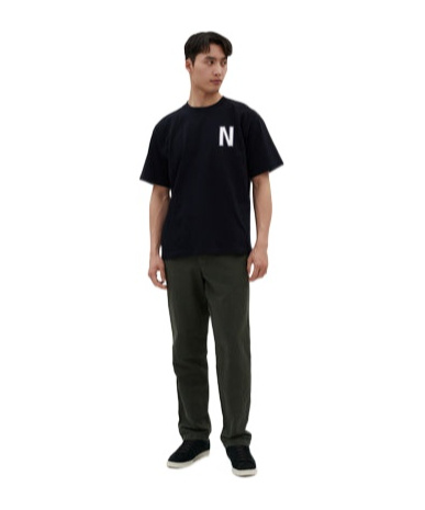 Norse Projects Simon Organic Cotton T-shirt In Black
