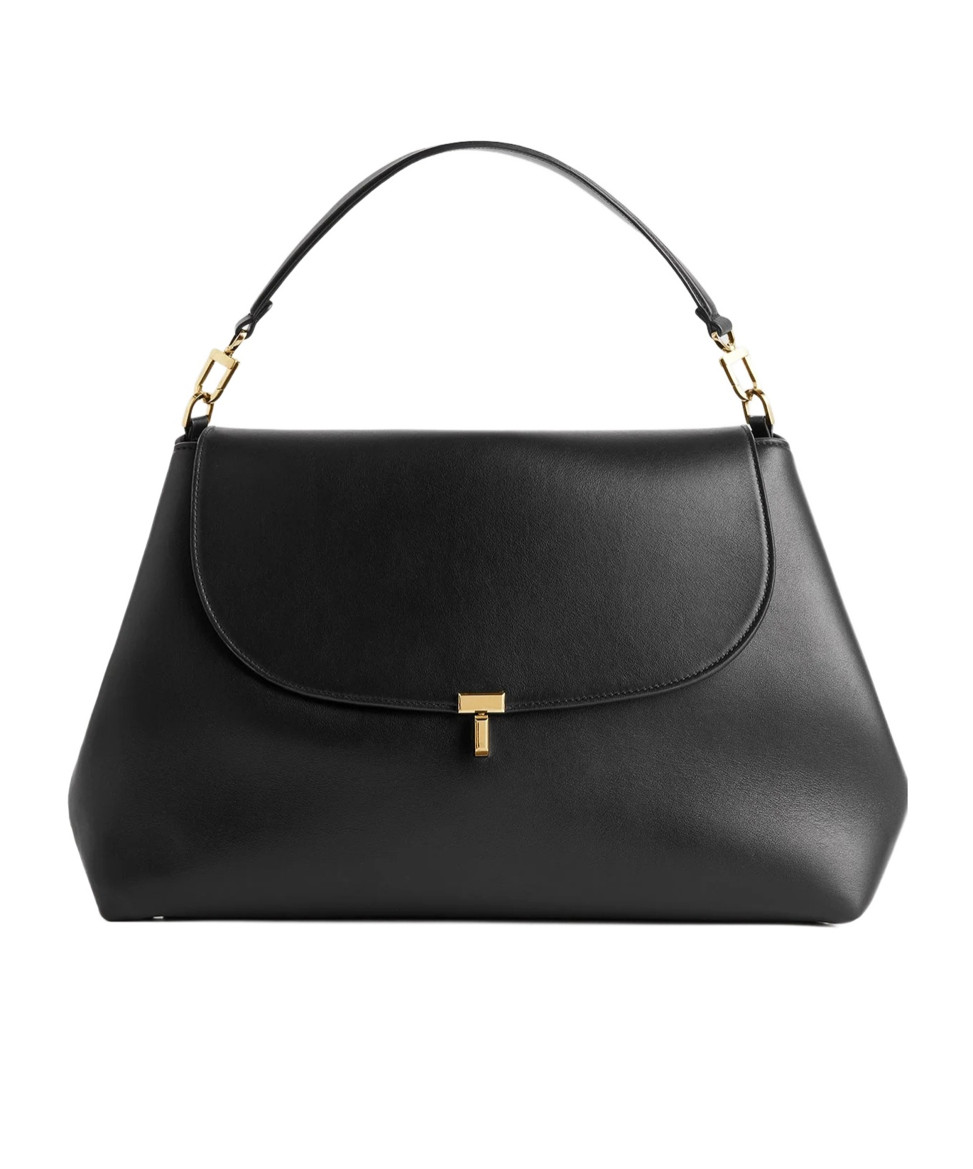 Totême T-lock Nylon Satchel In Black