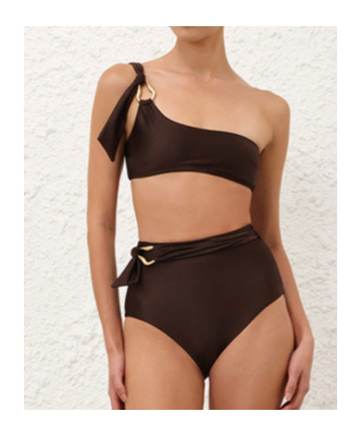 Zimmermann Ascension One Shoulder Bikini Ring Detail