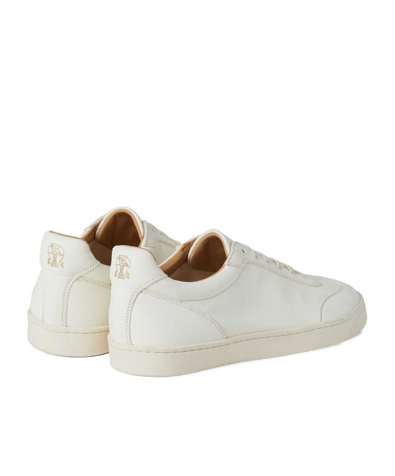 Brunello Cucinelli Essential Leather Sneakers In White