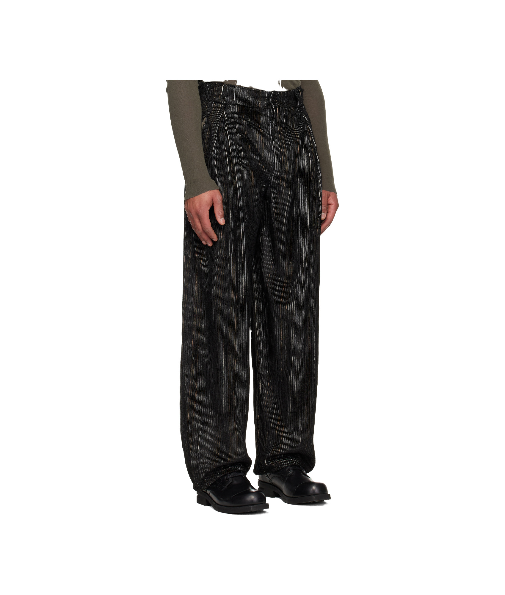 Kiko Kostadinov Black Halics Trousers In Black