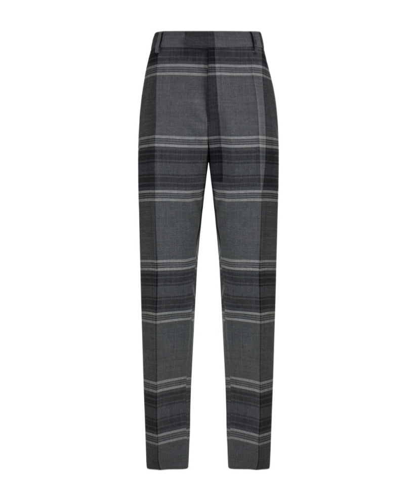 Ferragamo Checked Tailored Trousers In Multi