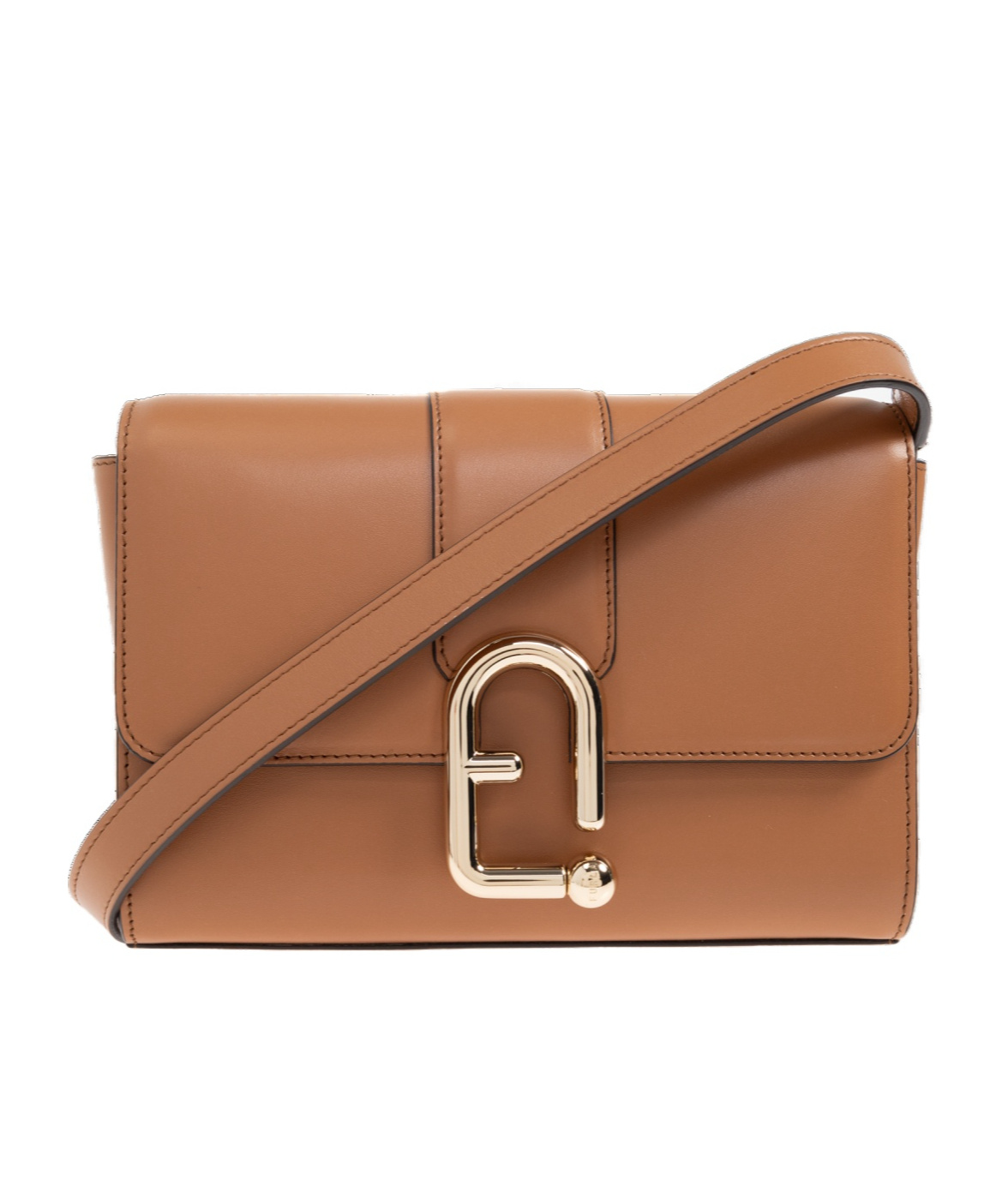 Furla Flap Shoulder Bag In Brown