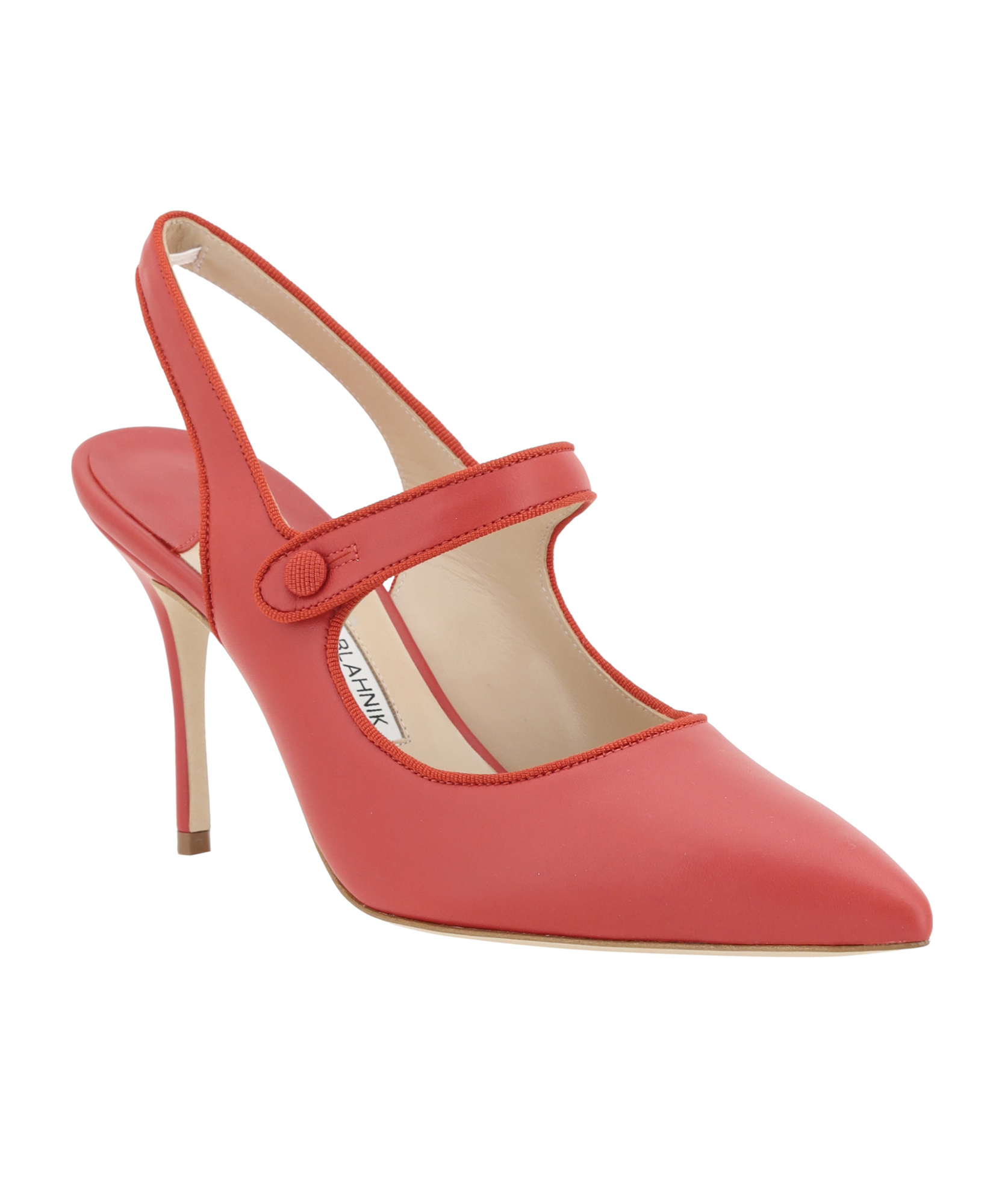 Manolo Blahnik Camparisli Pumps In Red