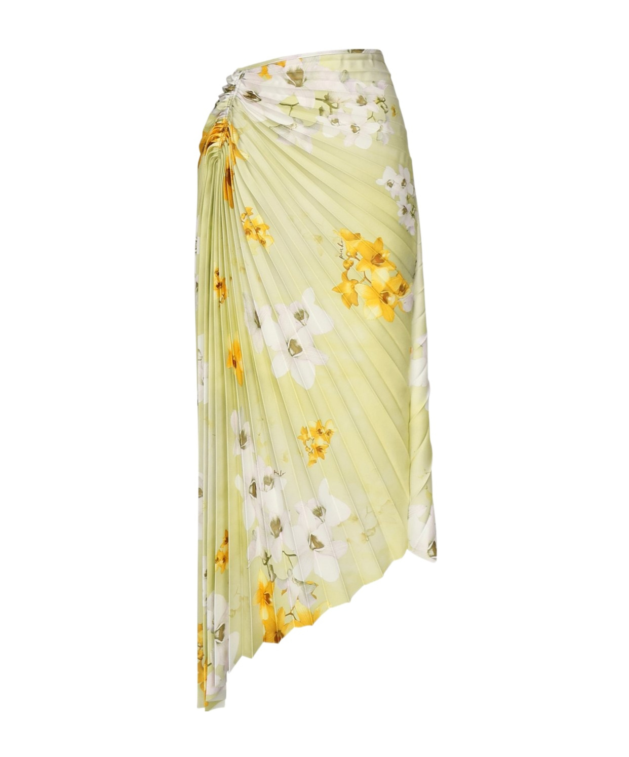 Pinko Floral Print Pleated Midi Skirt