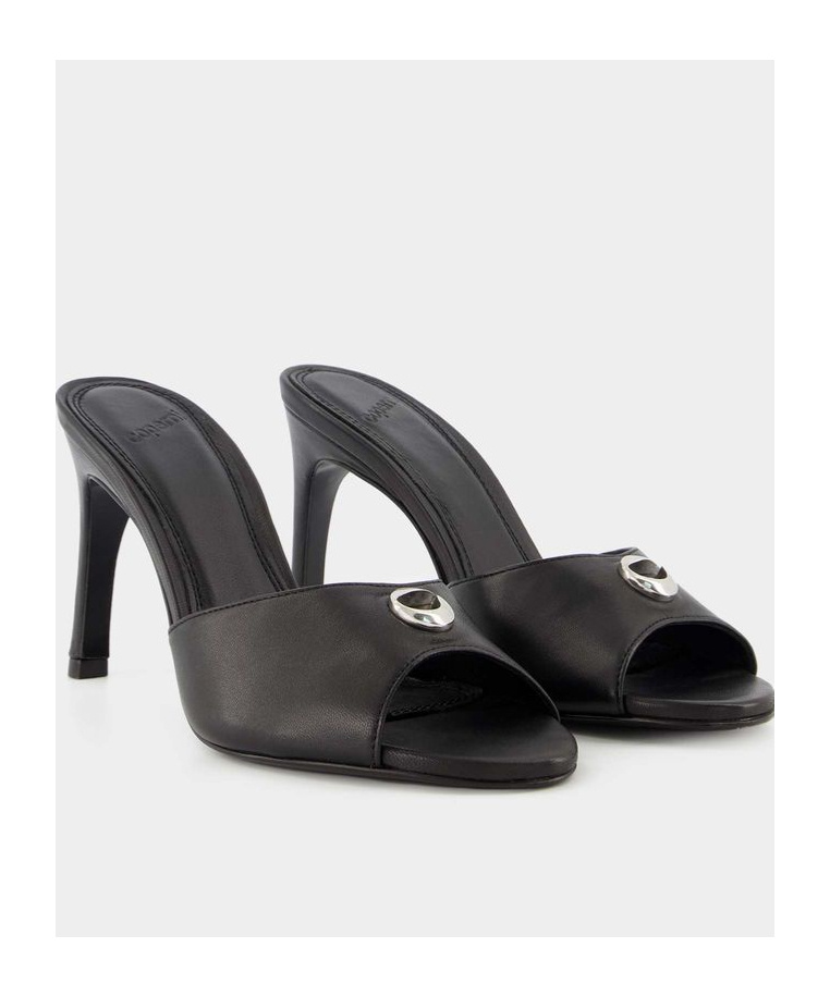 Shop Coperni Open-toed High-heeled Sandals In Black