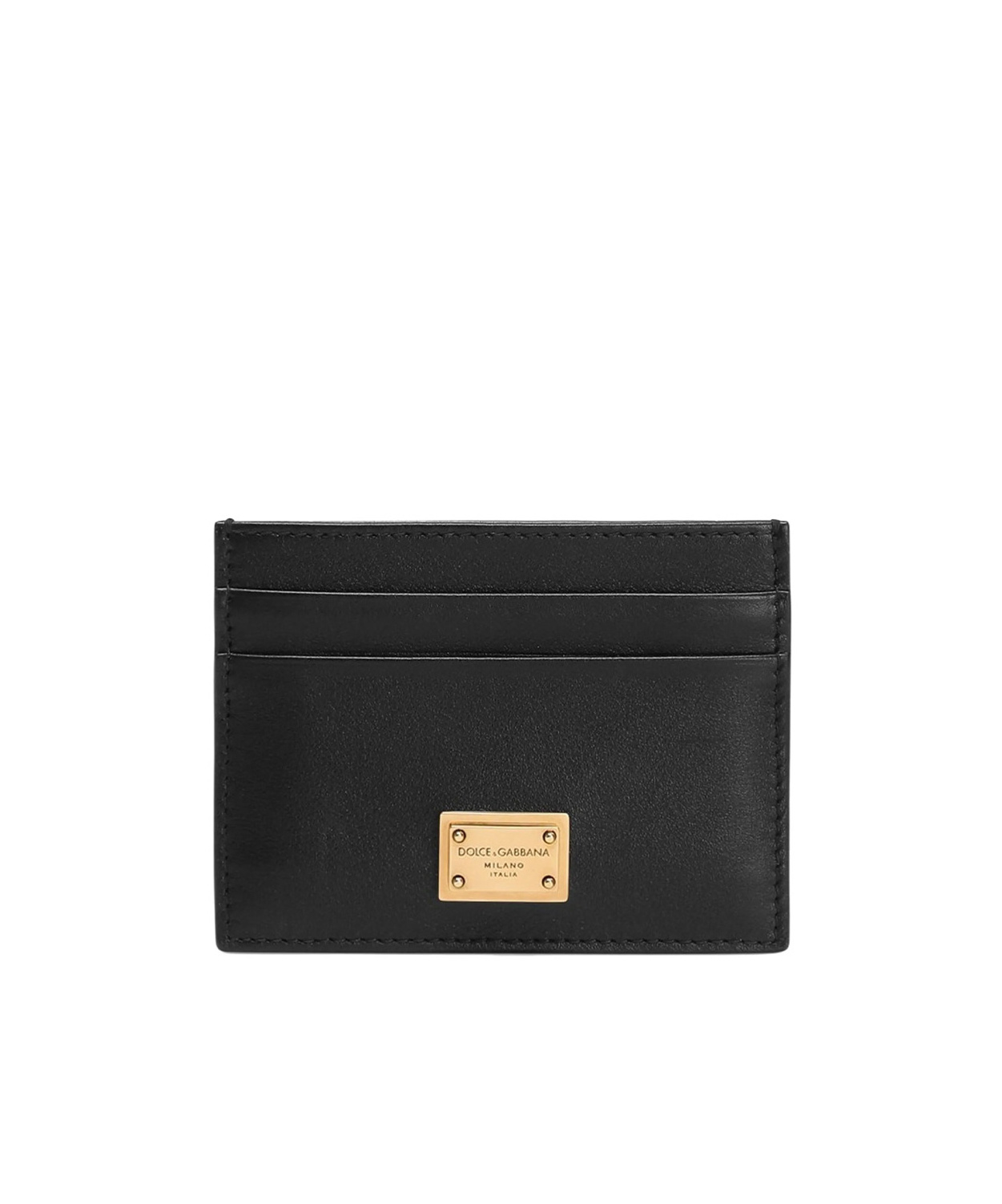 Dolce & Gabbana Women Leather Card Holder In Black