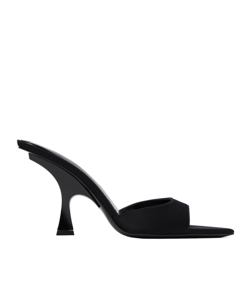 Attico Ester Open-toed Heels In Black