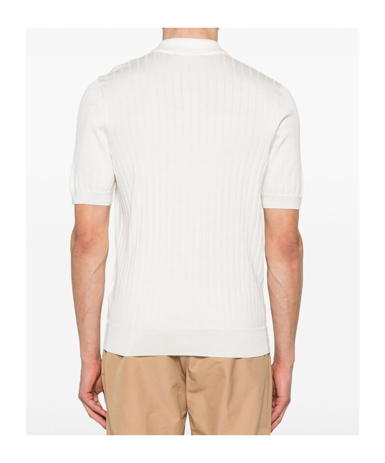 Shop Tagliatore Posh Polo Shirt In White