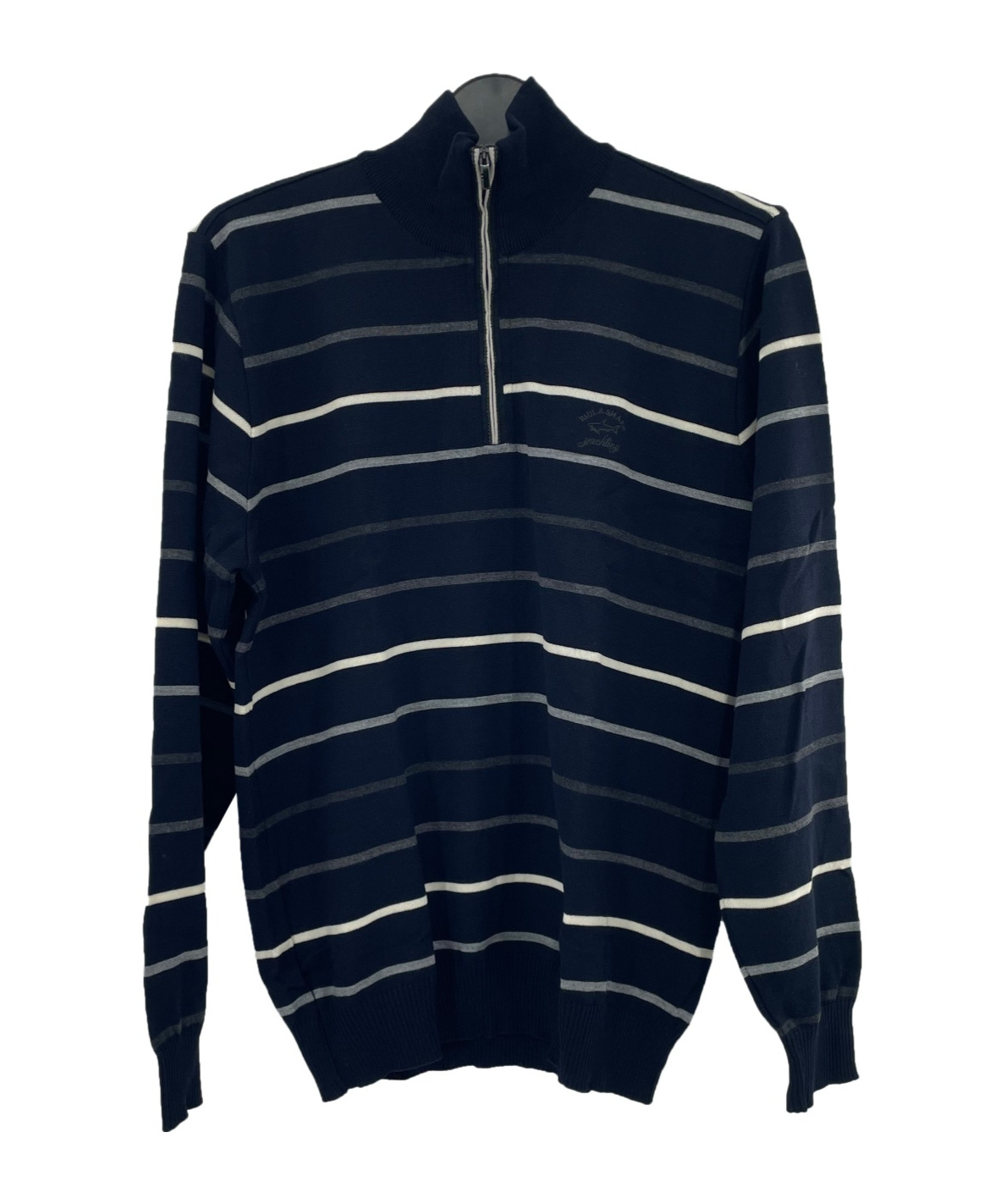 Shop Paul & Shark Striped Long-sleeved Sweater In Black