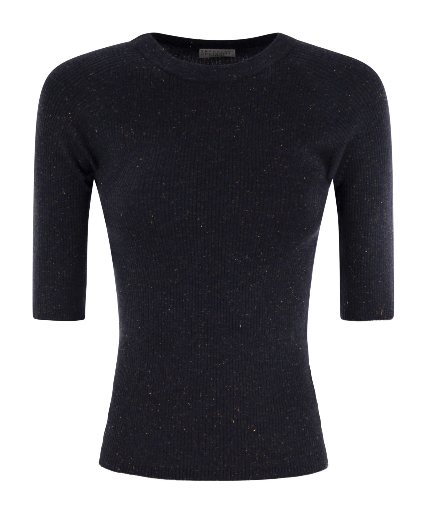 Brunello Cucinelli Sparkling Ribbed Cashmere Sweater