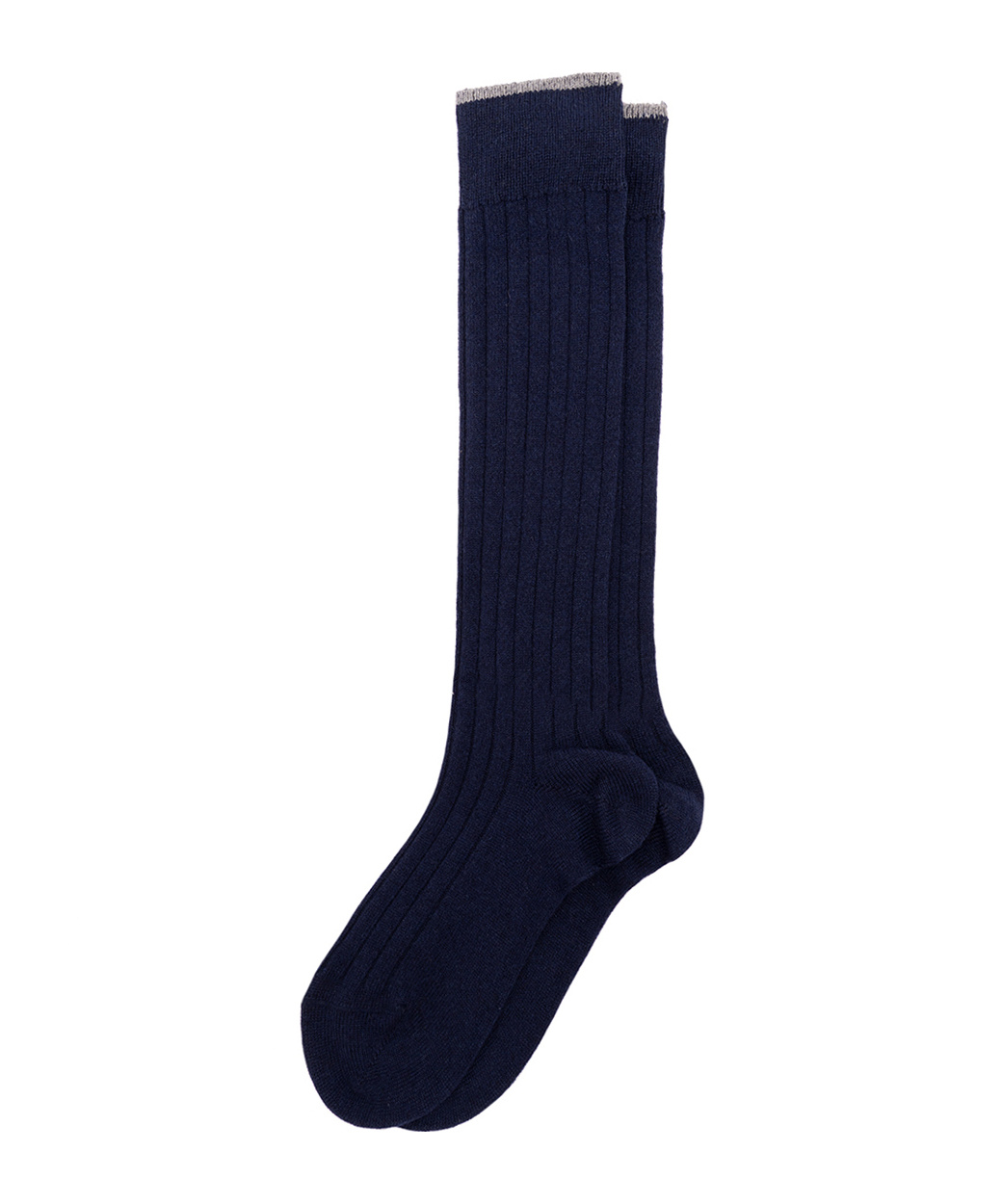 Brunello Cucinelli Ribbed Knit Socks In Blue