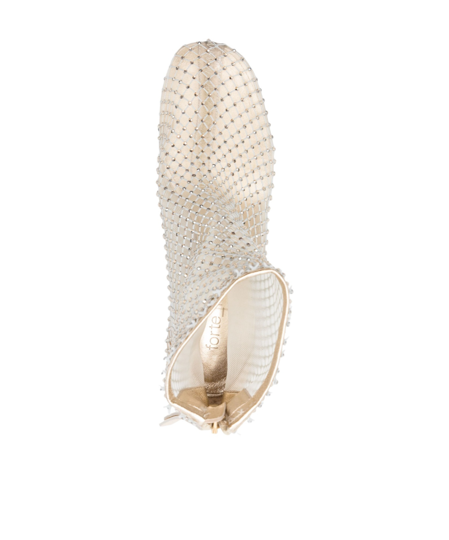Shop Forte Forte Mesh Ankle Boots In White