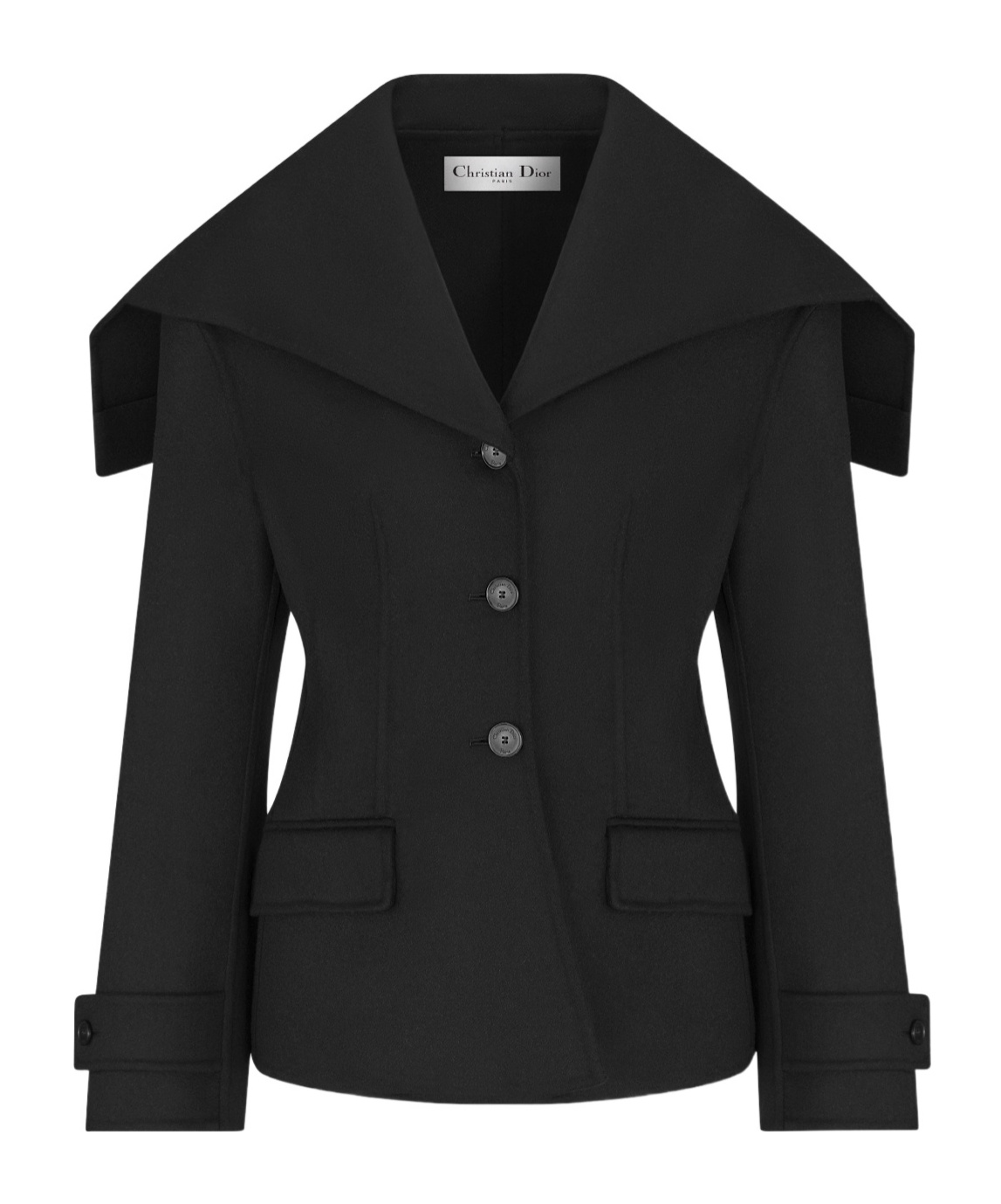 Dior Fitted Jacket With Sailor Collar In Black