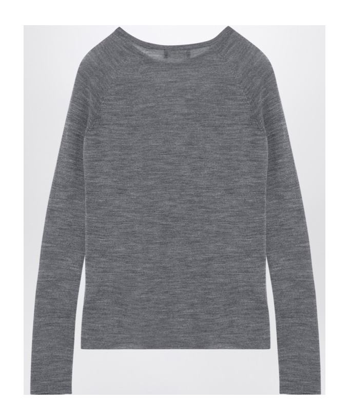 Roberto Collina Translucent Sweater In Gray