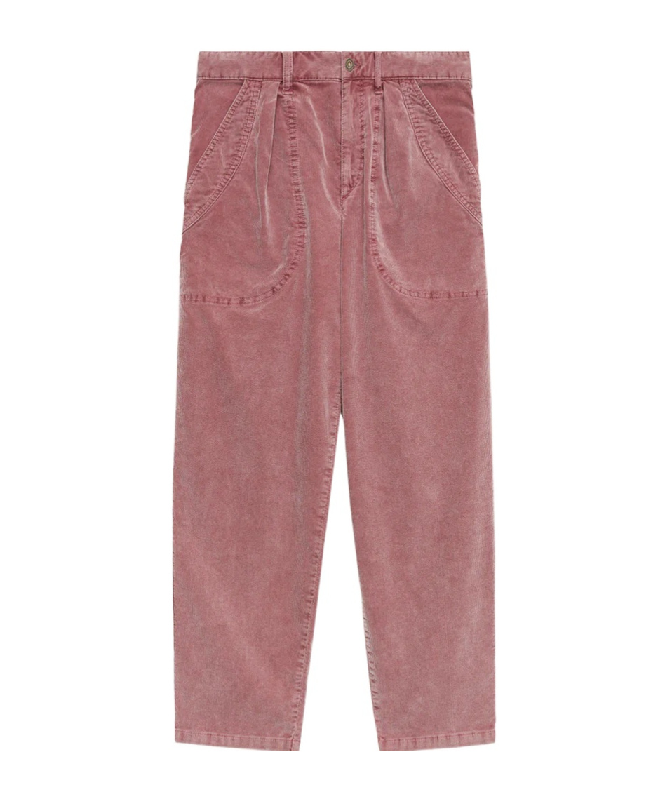 Isabel Marant Étoile Onyta Corduroy Pants In Pink