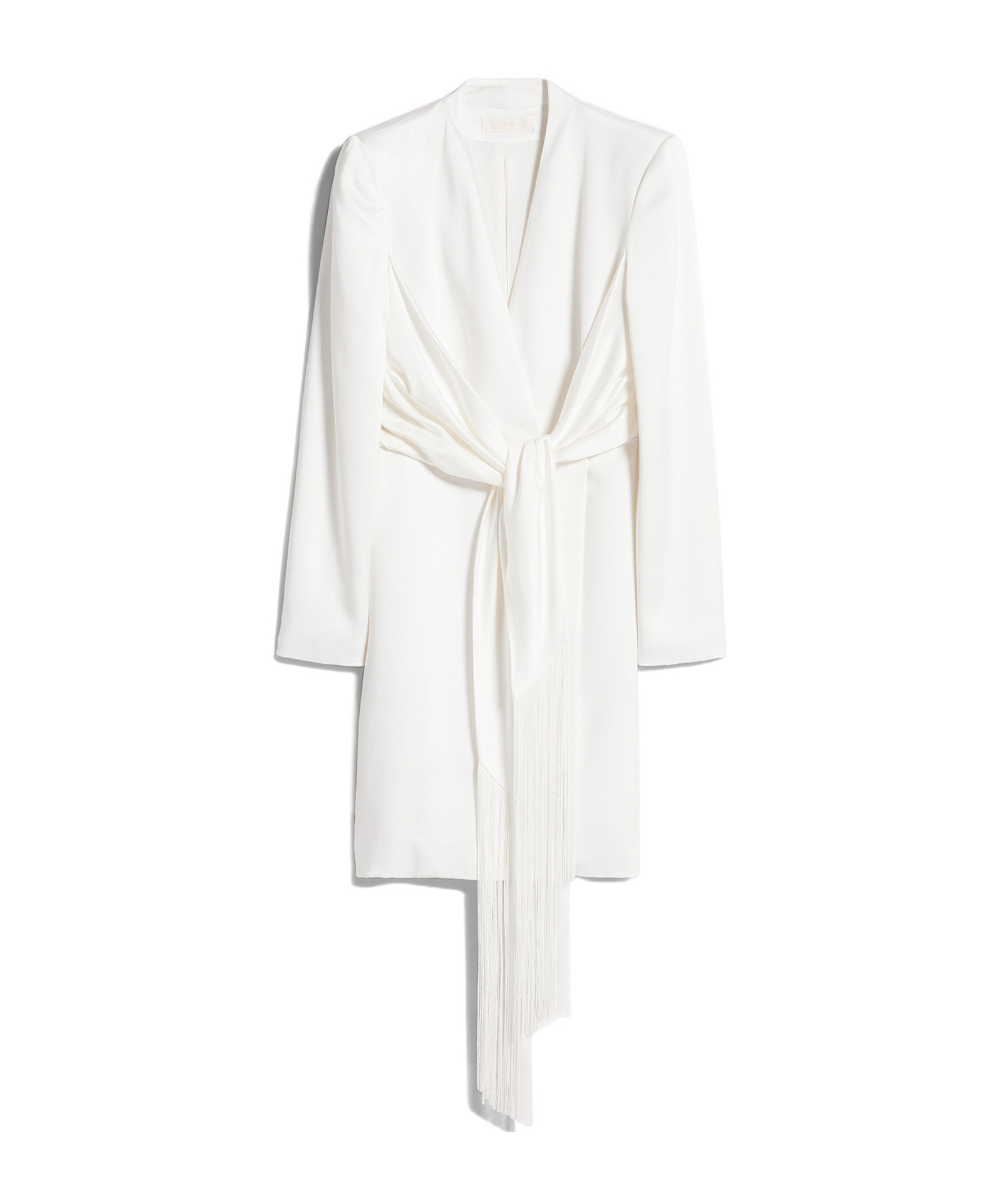 Max Mara Long Sleeve Dress In White