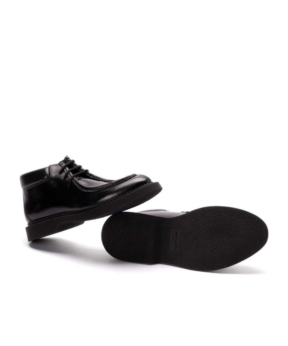 Saint Laurent Arno Lace-up Ankle Boots In Black